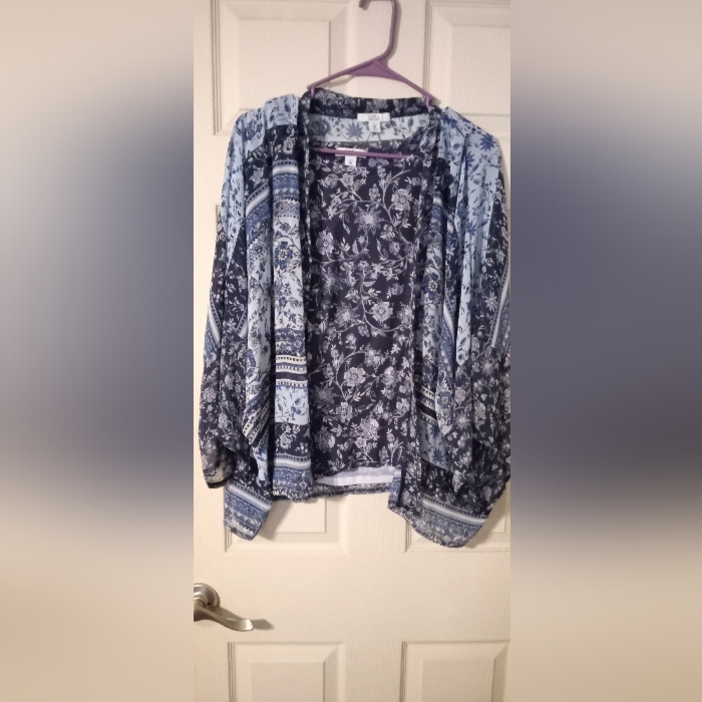 Croft and barrow tank with sheer tunic.